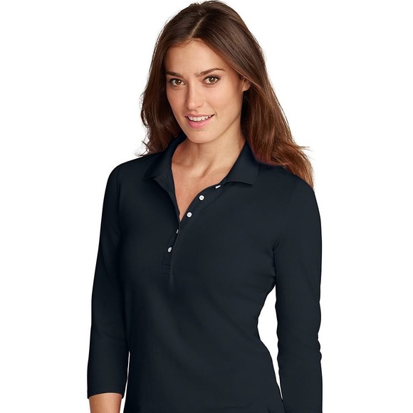 Eddie Bauer Tops - Women’s Eddie Bauer 3/4 Sleeve Pique Polo